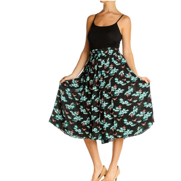 J. Crew Botanical Bees Pleated Midi Skirt - 4 - Picture 15 of 15